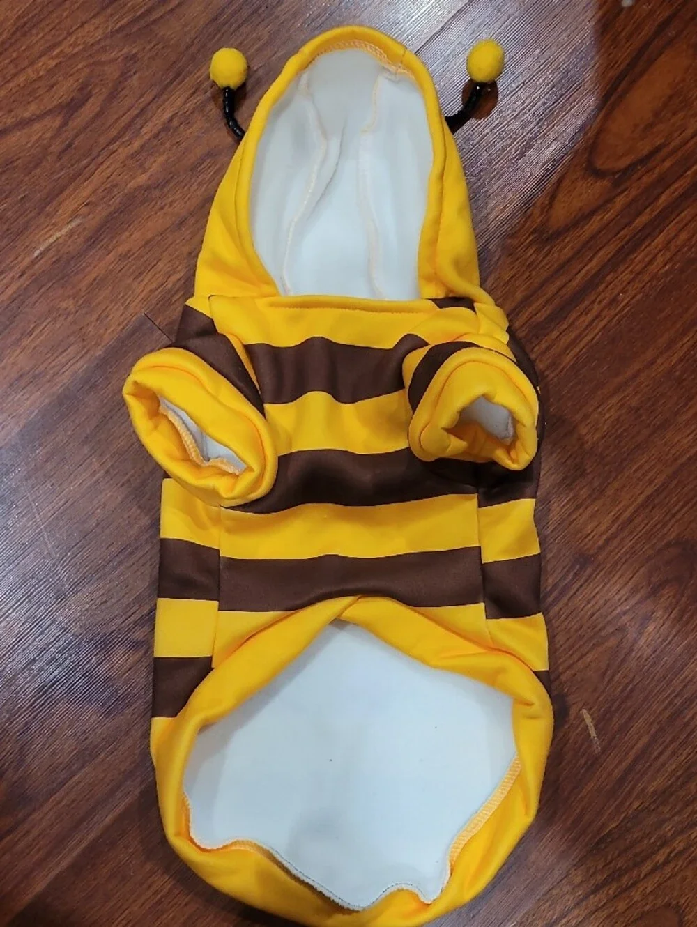 Yellow and Brown Striped Bee Hoodie